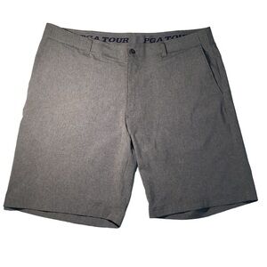 PGA Tour Active Waistband Golf Stretch Gray Shorts Men's Size 40
